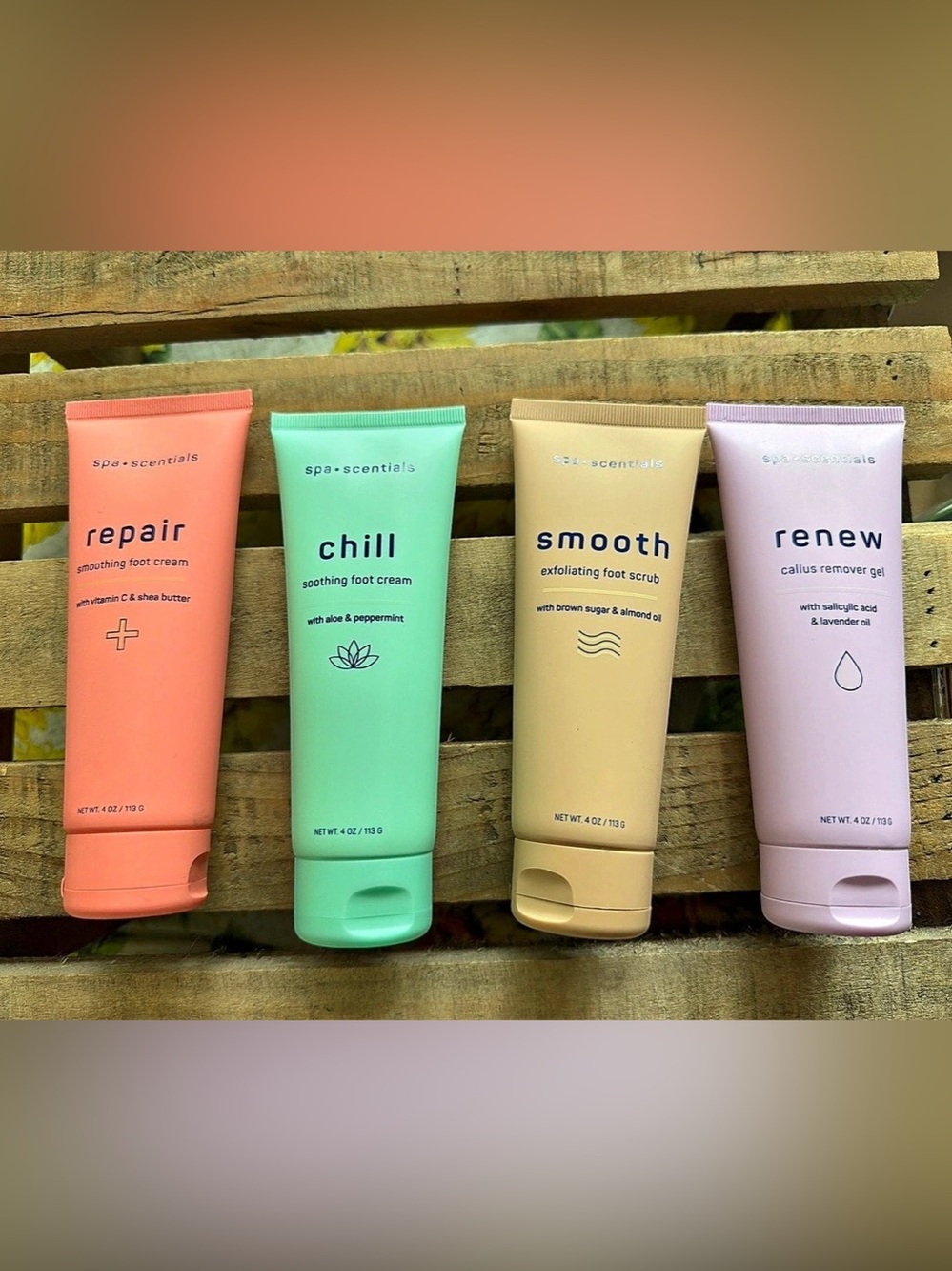 spa•essentials foot care set NWT